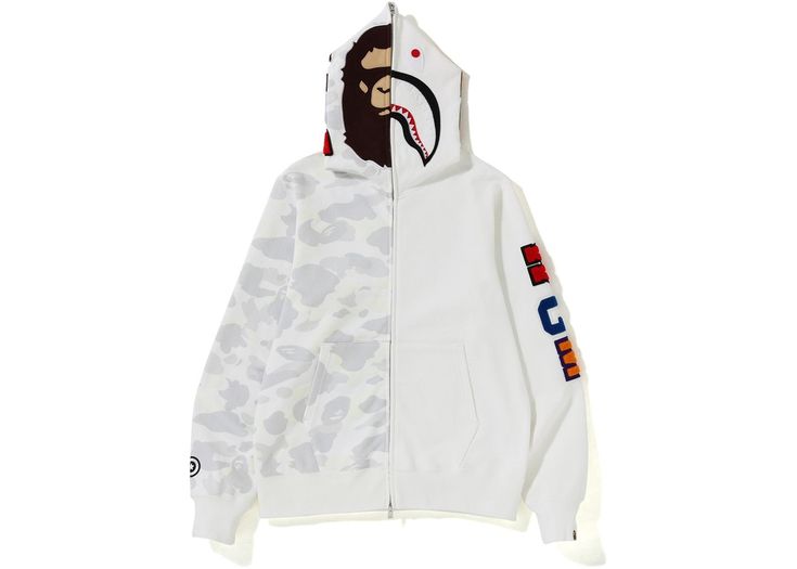 BAPE City Camo 2nd Ape Shark Full Zip Hoodie