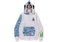 BAPE XXV Cities Camo Panda Hoodie (White 'N Blue)