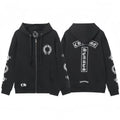 Chrome Heart Zip Up Hoodie